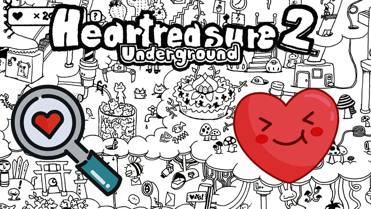 Heartreasure 2: Underground - Lovely Puzzle Game Finding Hidden Hearts