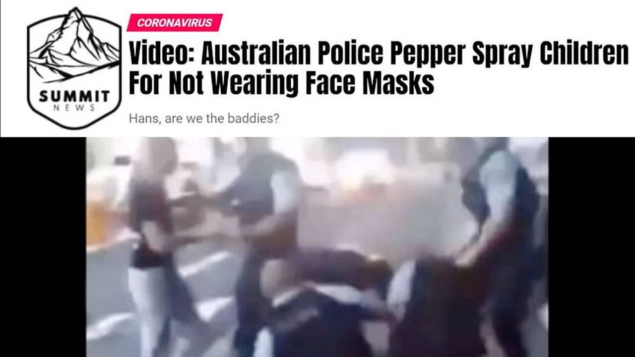 Australian Police Pepper Spray Kids for not Wearing Masks