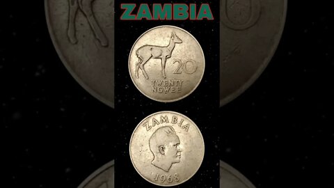 Zambia 20 Ngwee 1968. #shorts #coinnotesz #viral