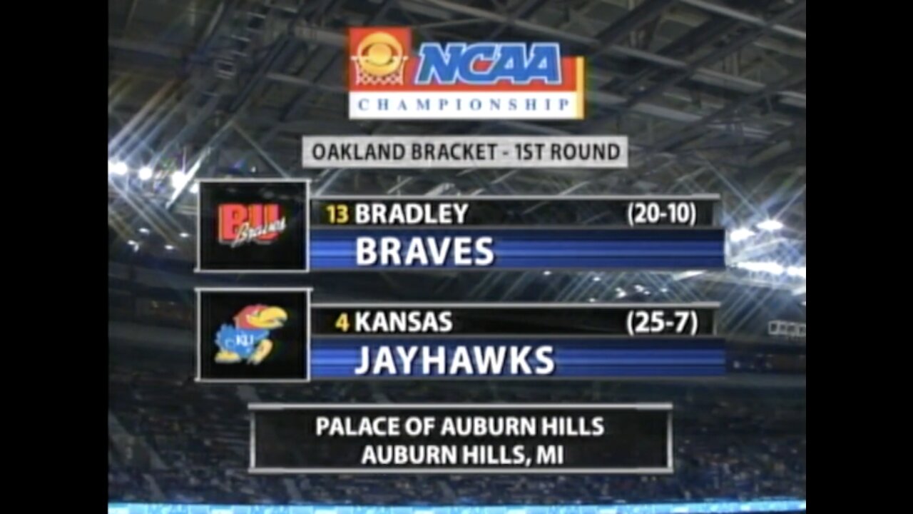 2006 NCAA 1st Round - Bradley Braves vs (12) Kansas Jayhawks
