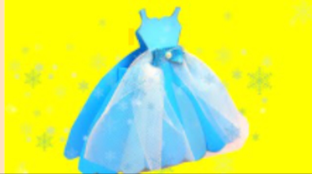 Queen Elsa Frozen Party Dress Favor Box || Crafts for kids