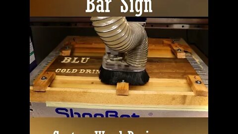 Bar Sign #shorts #cnc #fyp #signmaking #viral #woodsign #woodworking #bar #basign