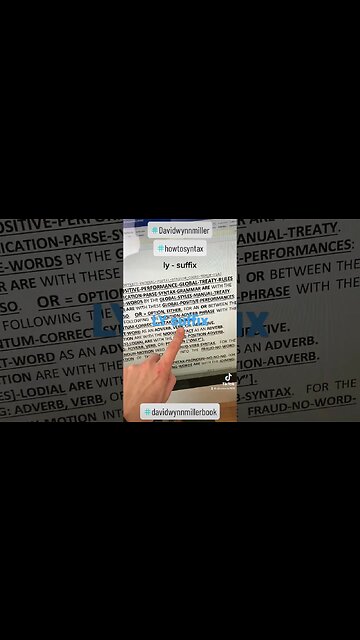#lysuffix #howtosyntax #syntax In this video I talk about the LY suffix and how it modifies.