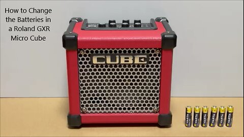 How to Change the Batteries in a Roland GXR Micro Cube