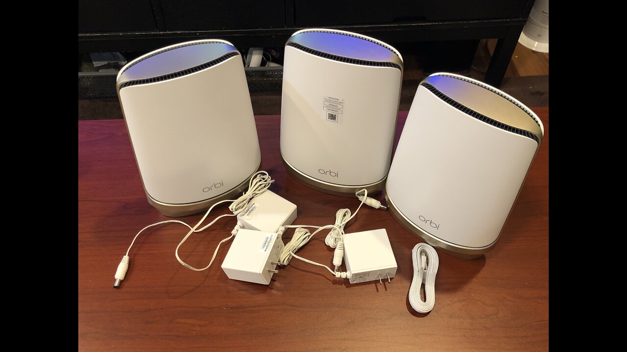 UnBoXing Music Only NETGEAR Orbi AXE11000 Quad-Band Mesh Wi-Fi System 3-pack Model:RBKE963-100NAS