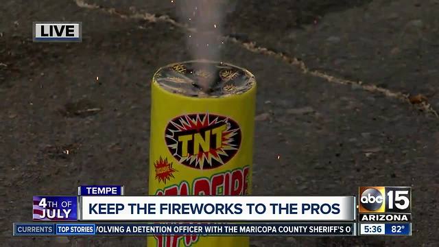 Dangers of fireworks in Arizona