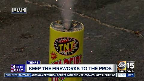 Dangers of fireworks in Arizona