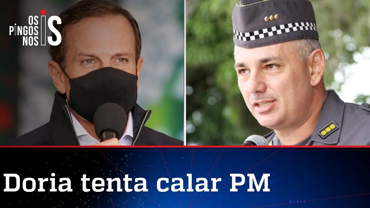 Com medo do 7 de Setembro, Doria pune coronel que defendeu Bolsonaro