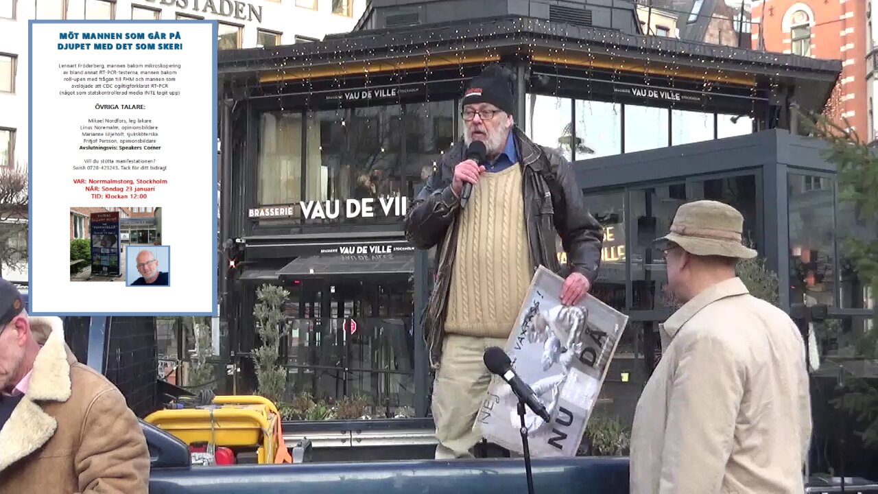 Norrmalmstorg - 23 jan 2022 - Speakers Corner