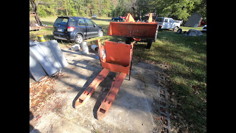 Homemade forks for Kubota tractor