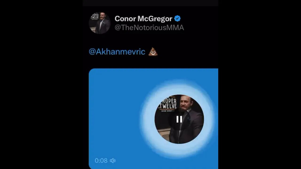 Conor Mcgregor tweet and delete racist voice note