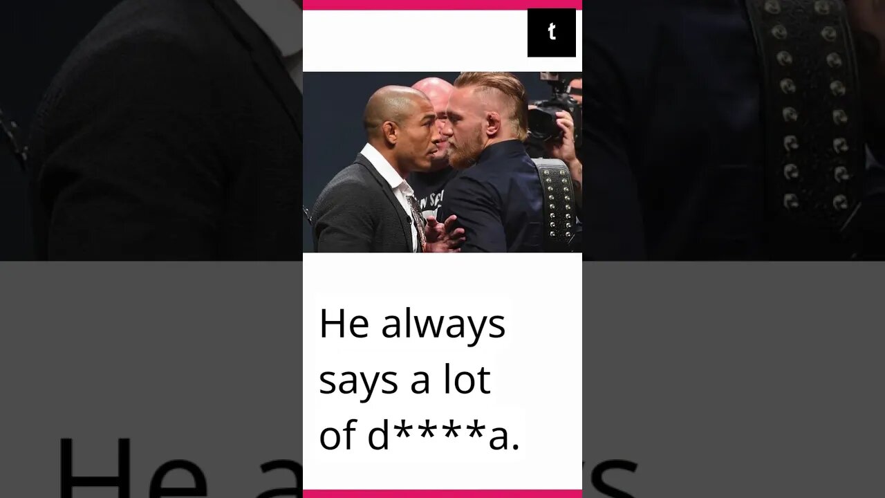 Conor McGregor's challenge is met with a response from Jose Aldo. #short