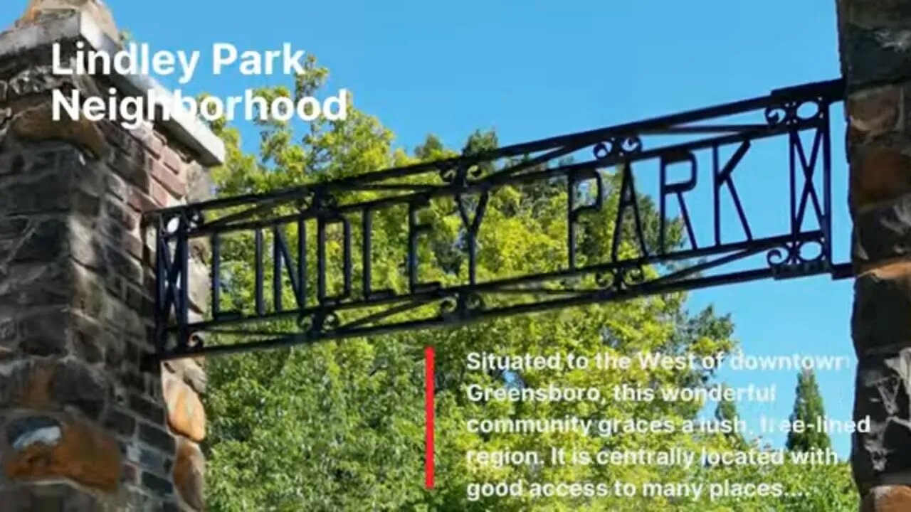 Discovering Lindley Park: A Captivating 🚁Aerial Tour of ♻️Greensboro's Charming Neighborhood