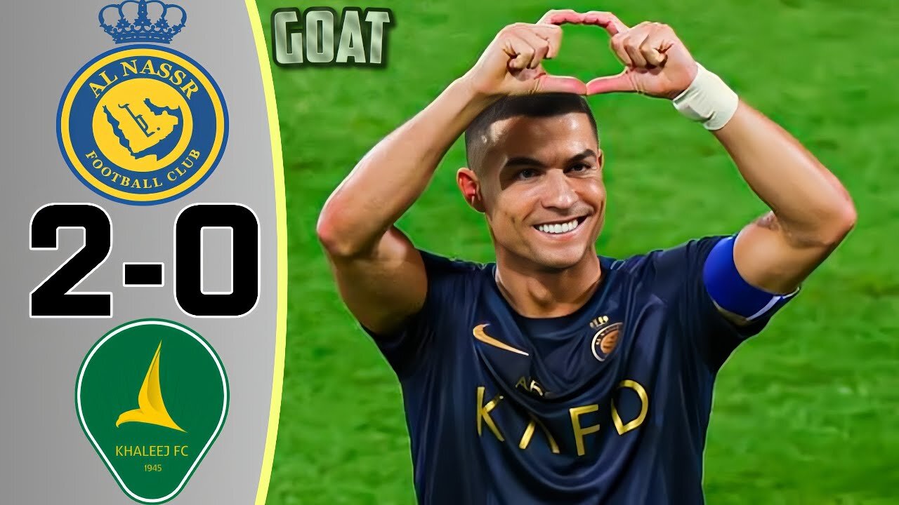 Cristiano Ronaldo Goals Al Nassr vs Al Khaleej 2-0 Saudi Pro League 2023 Highlights All Goals