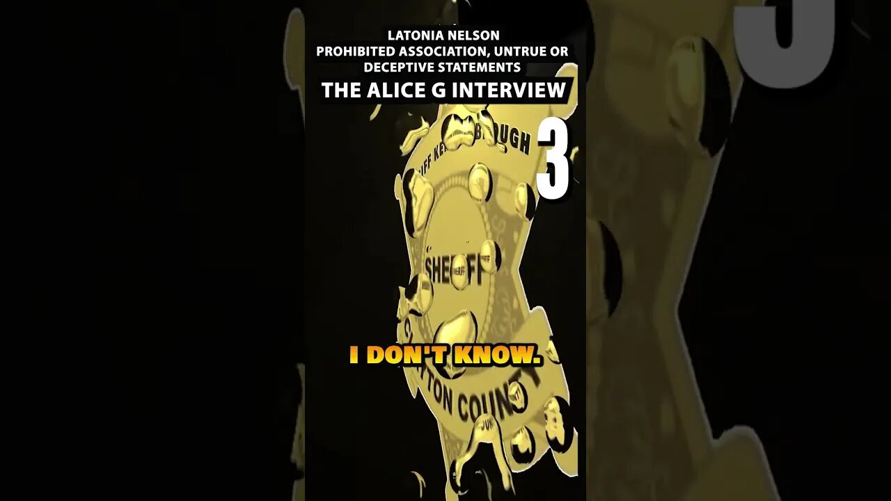 Cop caught in an inmate affair Alice G interview The Latonia Nelson case part 3