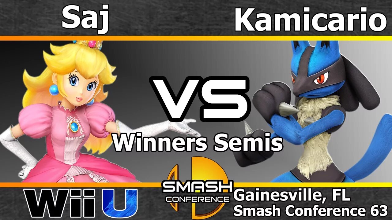 Saj (Peach & Zero Suit) vs. Kamicario (Lucario) - Winners Semis - SC63