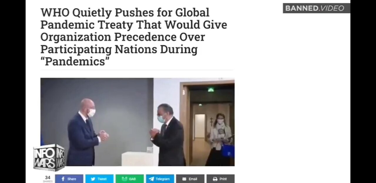 UN & WHO's New Global Pandemic Treaty To End National Sovereignty