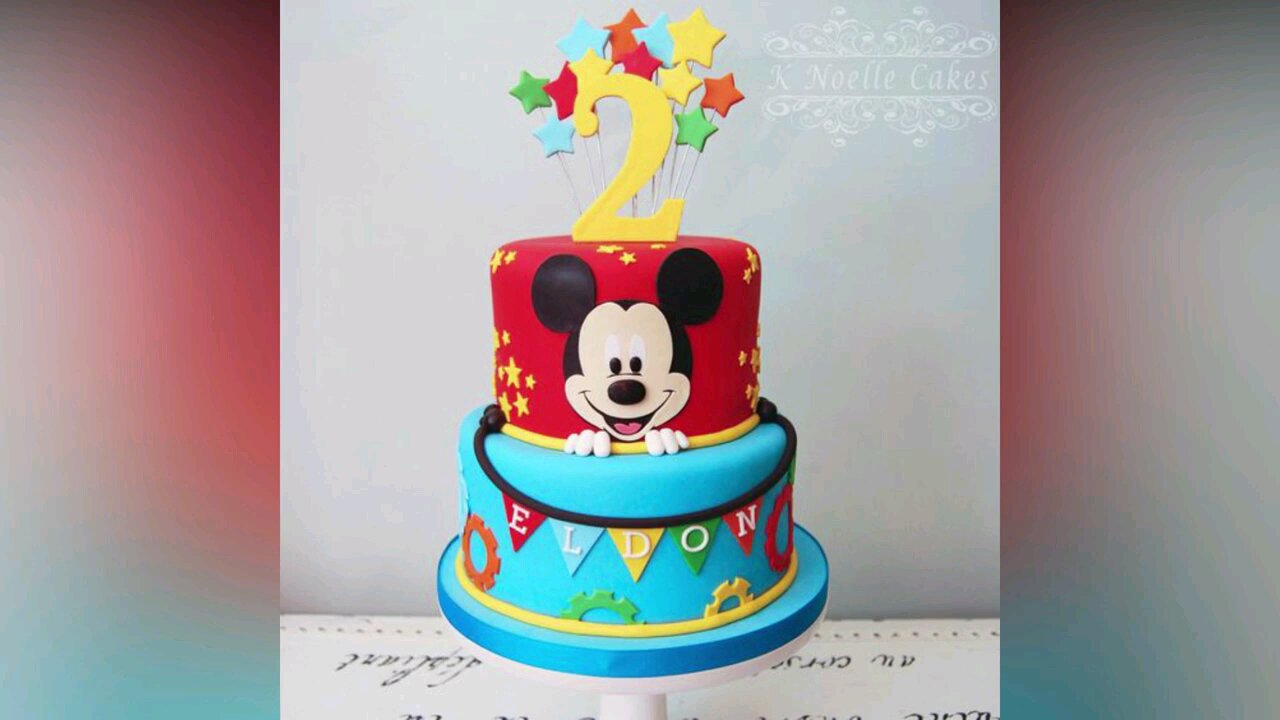 Mickey mouse birthday cake