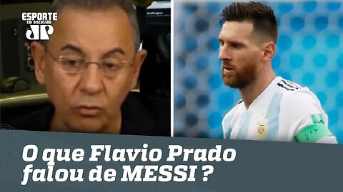 OLHA o que Flavio Prado falou de MESSI após eliminação na COPA!