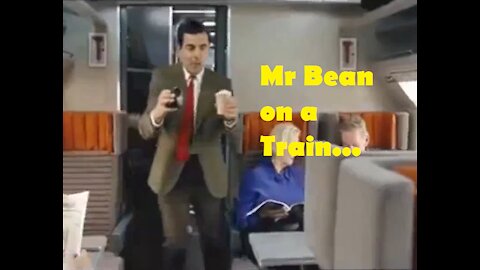 Mr Bean Comedy - Bean get on a train Funny Clip