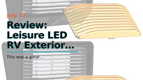 Review: Leisure LED RV Exterior Porch Utility Light - 12v 280 Lumen Lighting Fixture. Replaceme...