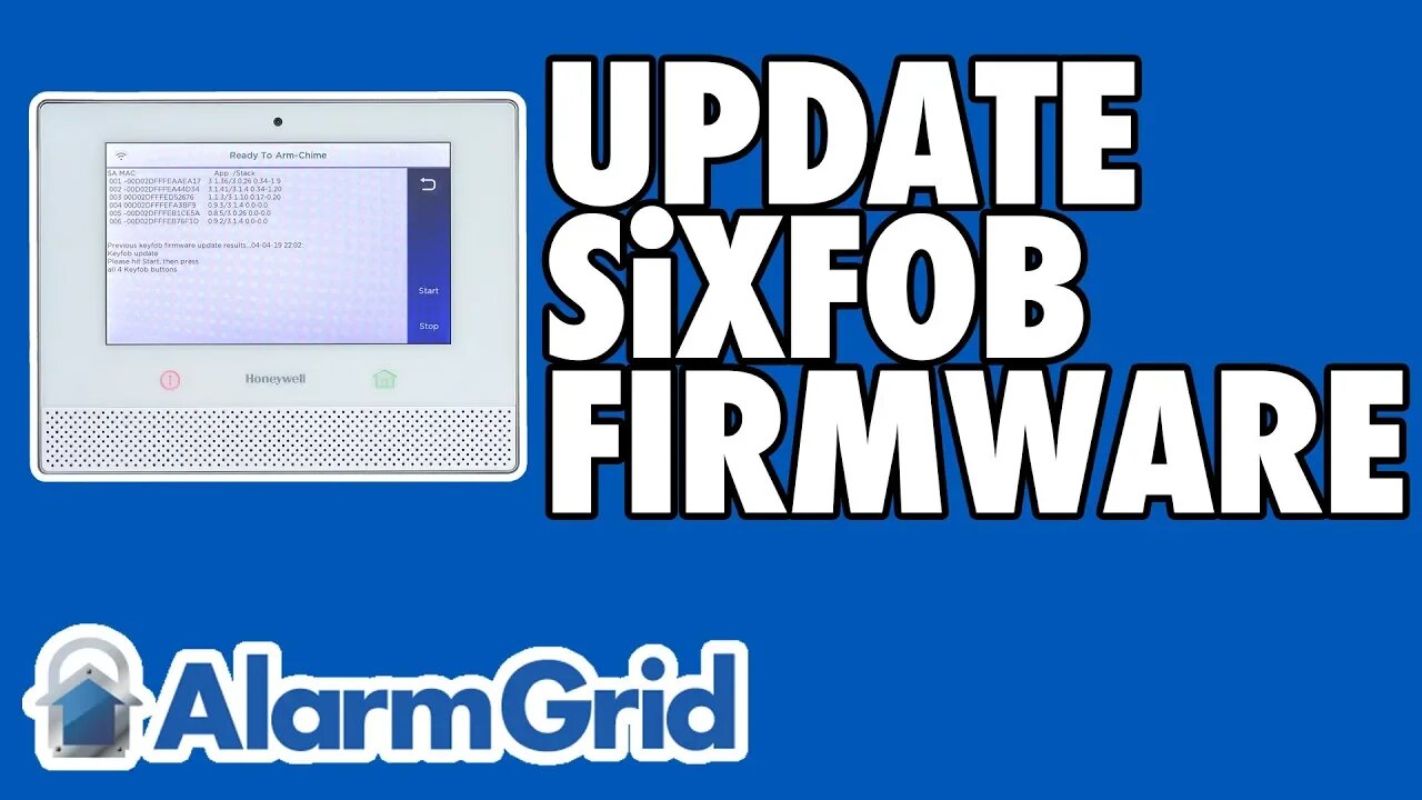 Updating the Firmware on a Lyric Alarm System's SiXFOB