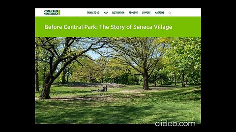 Before Central Park: Story of Seneca Village #senecavillage #centralpark #blackhistory