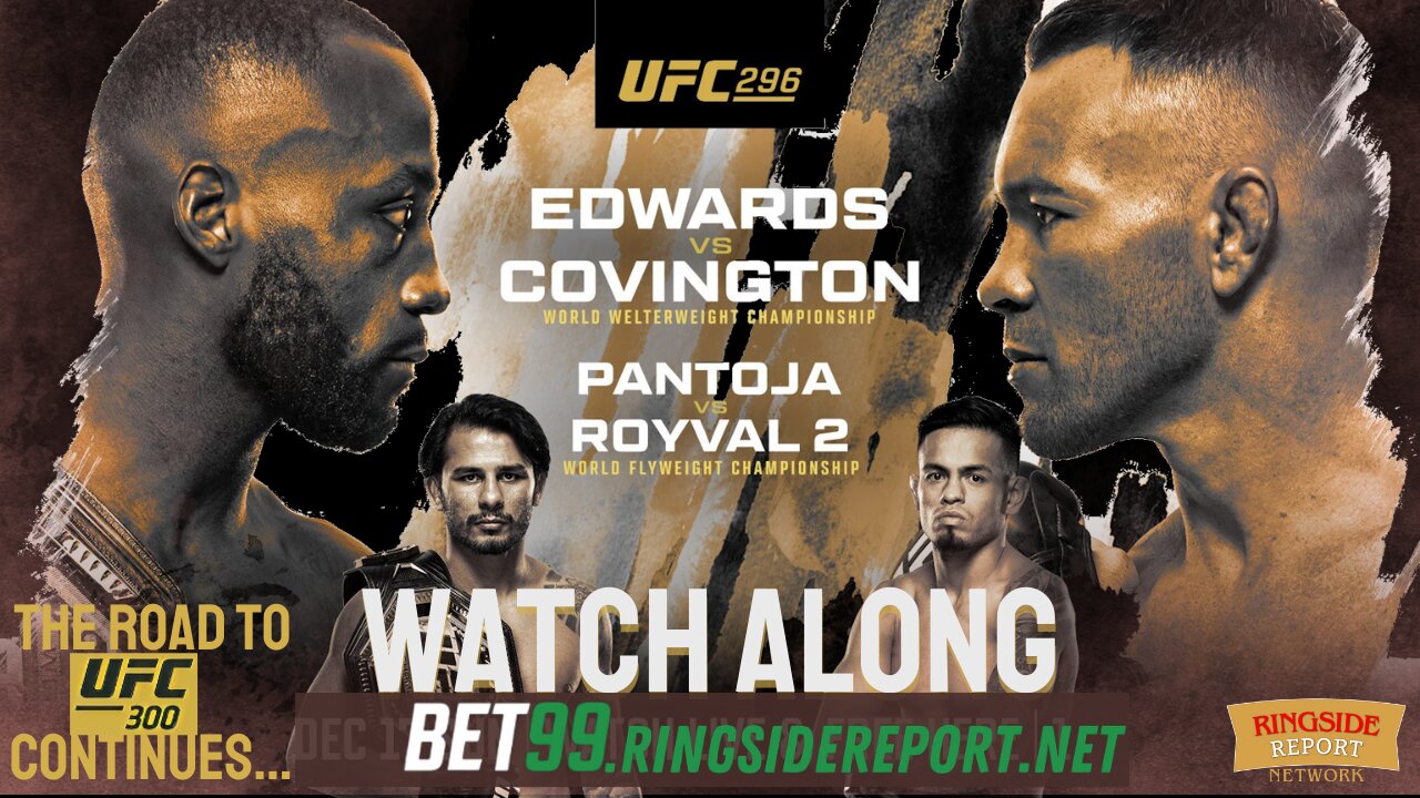 UFC 296 Watch Along | Full Reaction & Analysis | Our Parlay Won Again! | REPLAY🟥