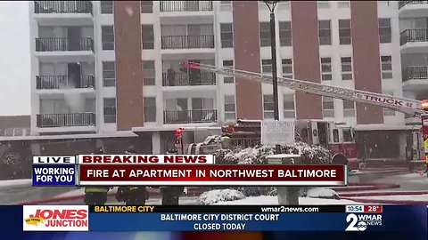 Fire at Apartment in Northwest Baltimore