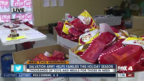 Salvation Army in Naples prepares to deliver thousands of gifts to families in need