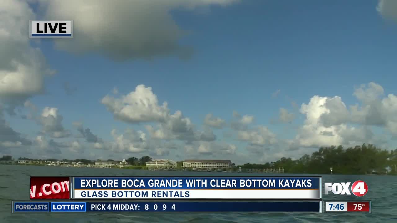 Glass Bottom Rental offers clear bottom kayaks to rent