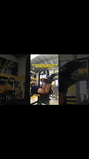 Técnica para aumentar o posterior de coxas na flexora horizontal #shorts