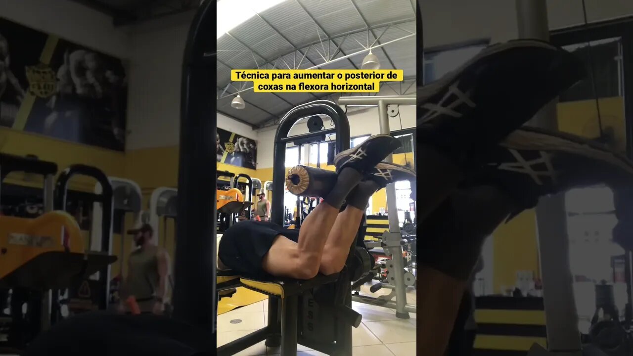 Técnica para aumentar o posterior de coxas na flexora horizontal #shorts