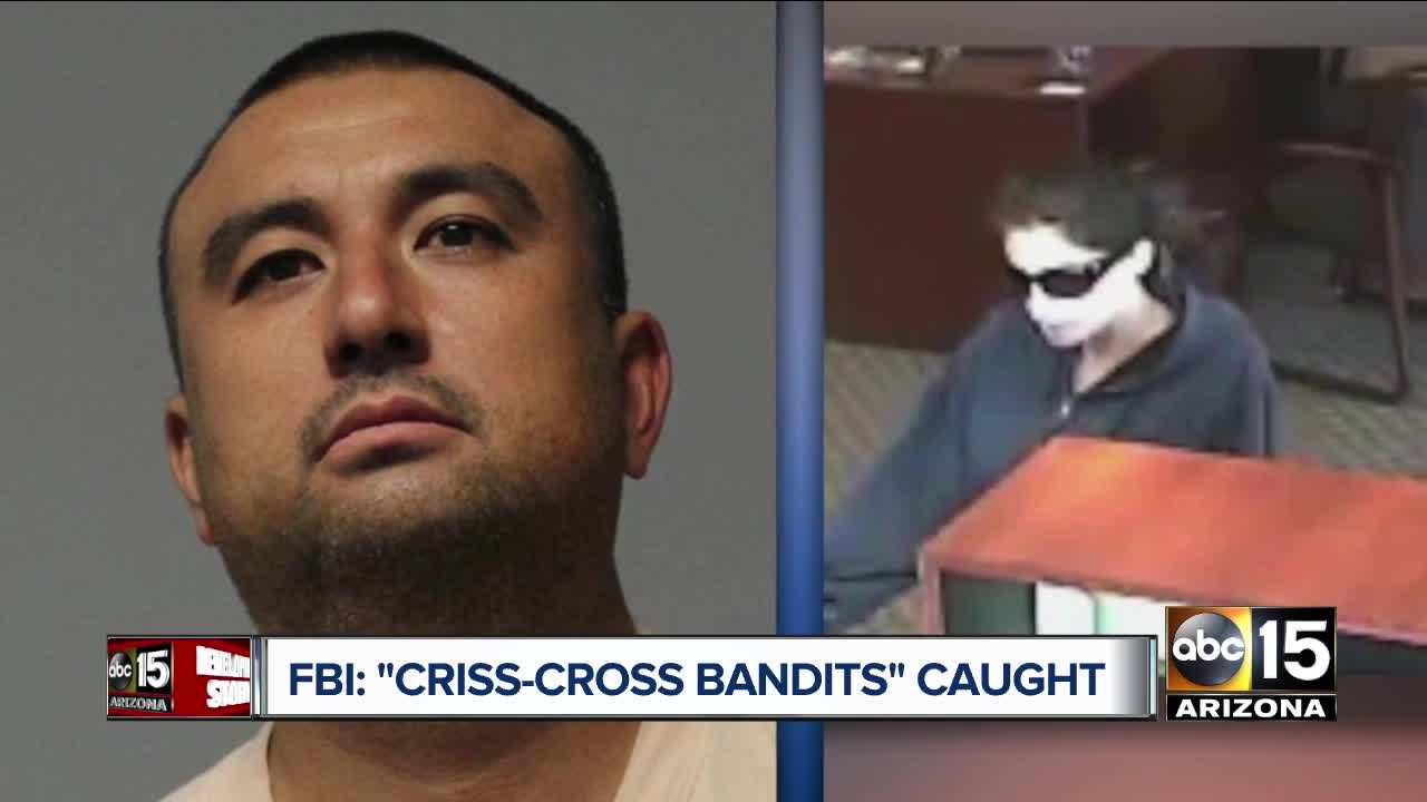 'Criss-Cross Bandits' accused of robbing 9 Phoenix banks arrested