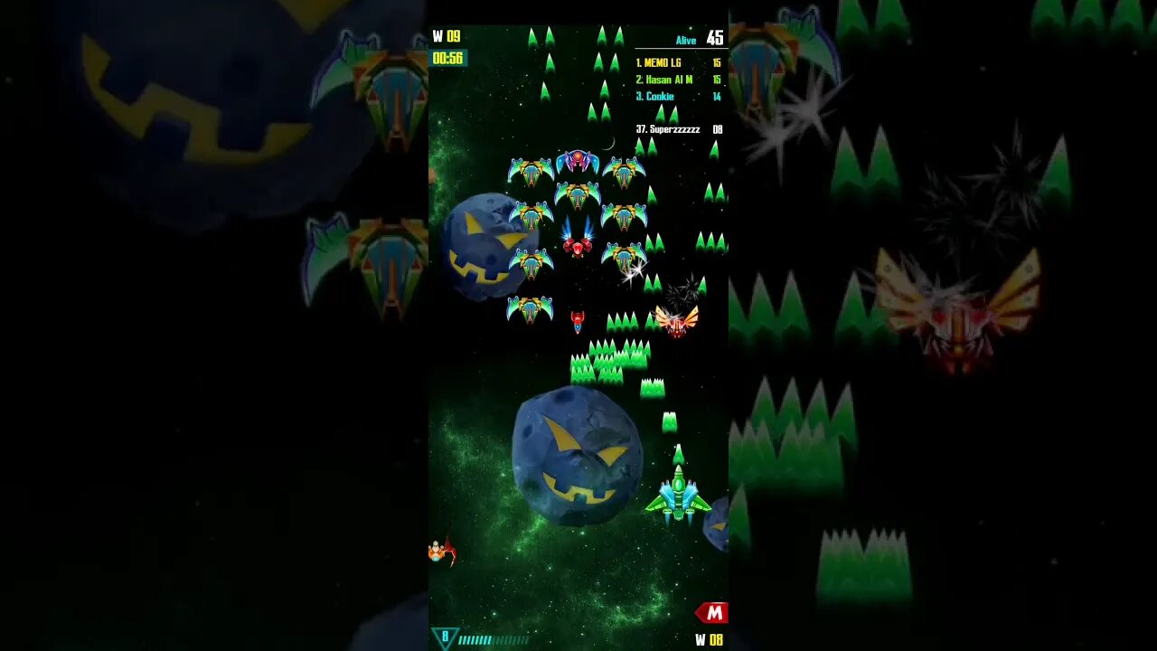 GALAXY ATTACK ALIEN SHOOTER - PVP MODE 1 VS 100 - 2nd try 2nd place (8 Nov 2021)