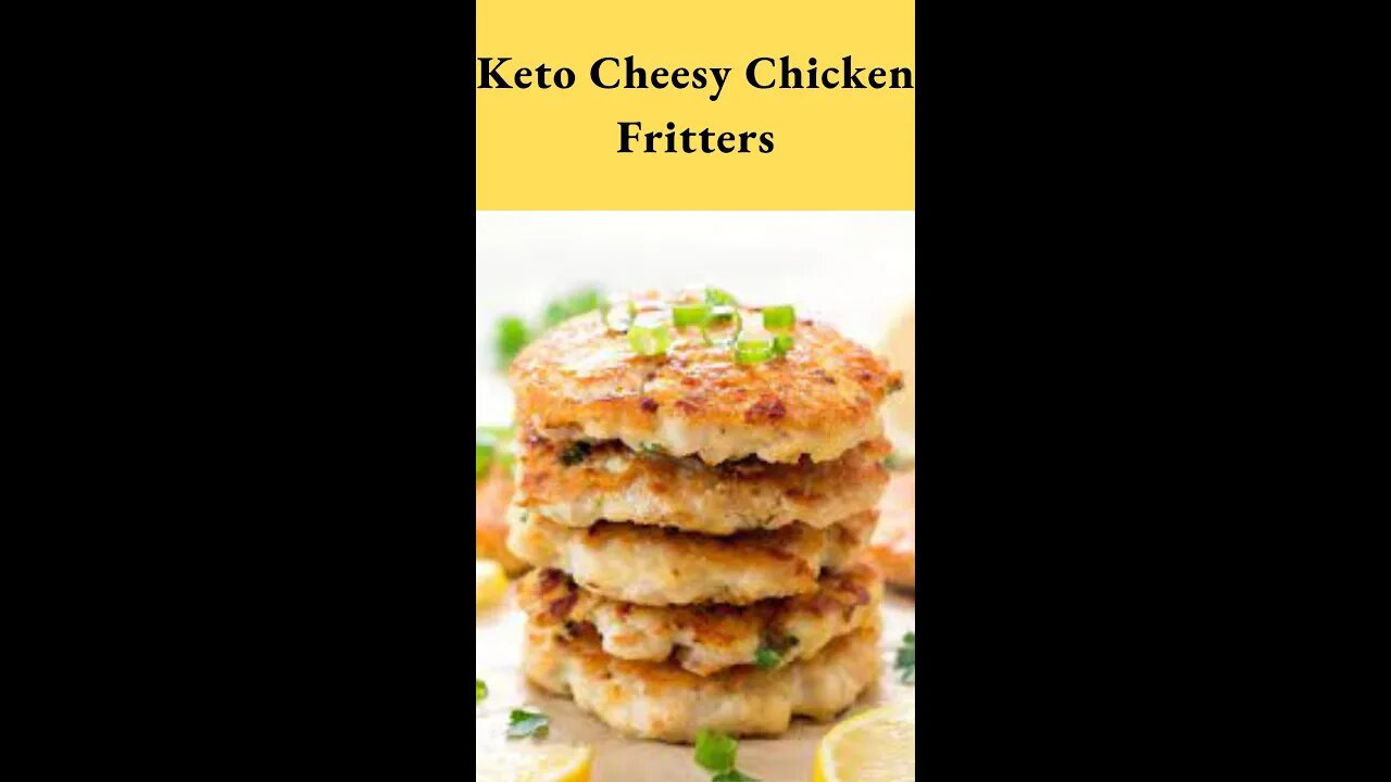 Keto Cheesy Chicken Fritters #shorts by keto.girl on Tiktok