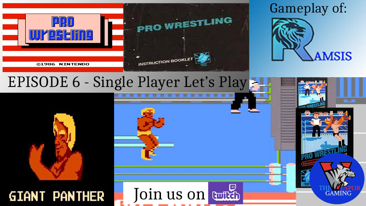 Solo NES Let's Play | Pro Wrestling (NES) - Full Playthrough as Giant Panther |