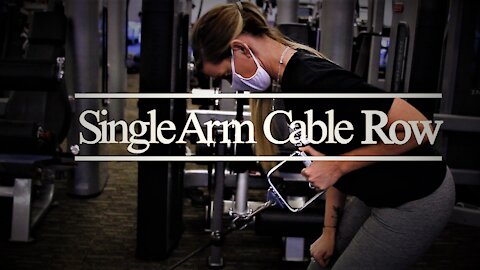 The Single Arm Cable Row