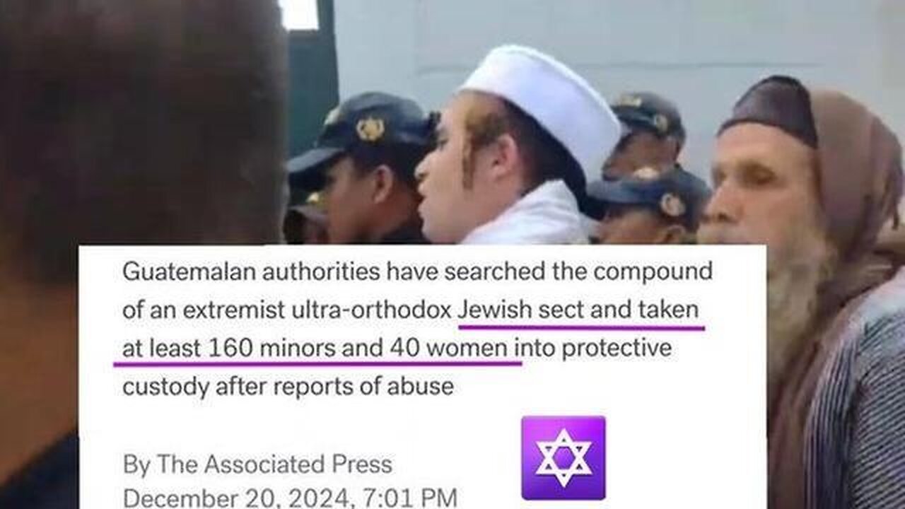 Guatemalan authorities raided an orthodox jewish sect and removed 160 children and 40 women