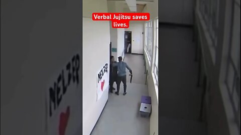 Verbal Jujitsu stops shooter #comment #reaction #foryou #amazing #heroic #coach