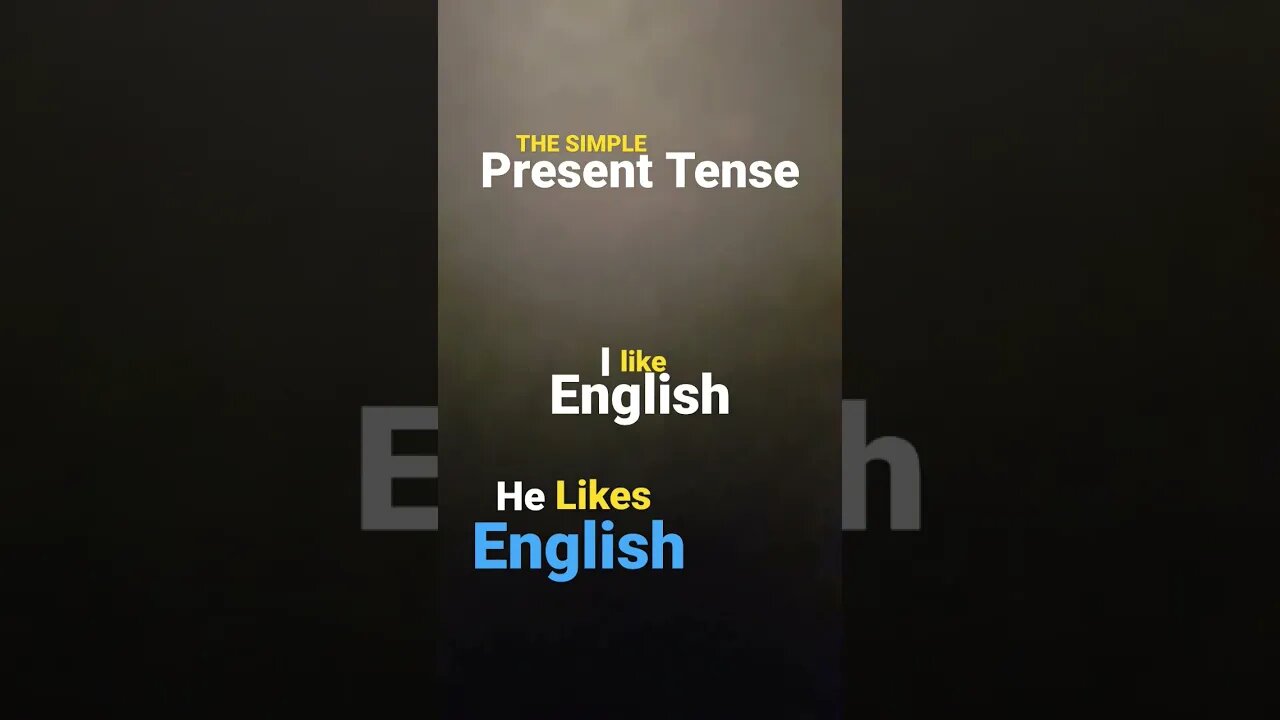 The simple present tense