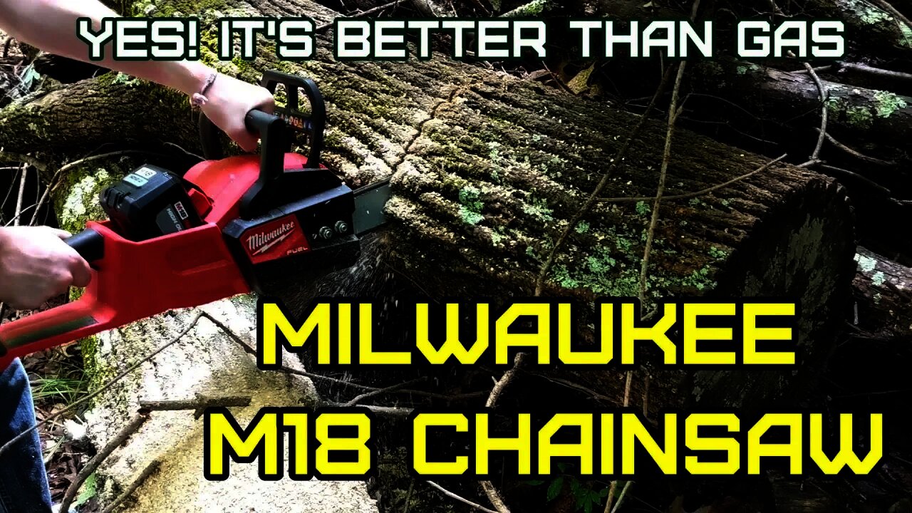 M18 Milwaukee Battery Chainsaw 2727-21HD Test, Review, Hands-on. Better than gas!