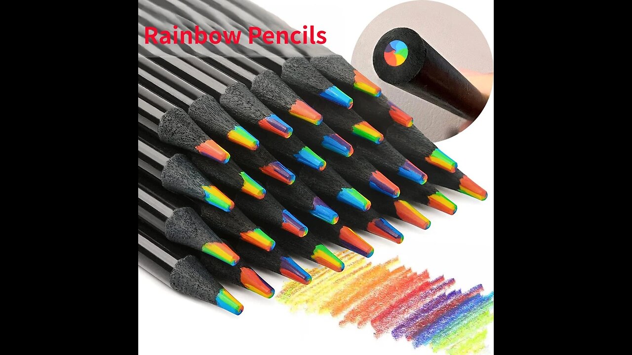 ANNUAL SALE!! 12pcs/Set Kawaii Rainbow Pencil