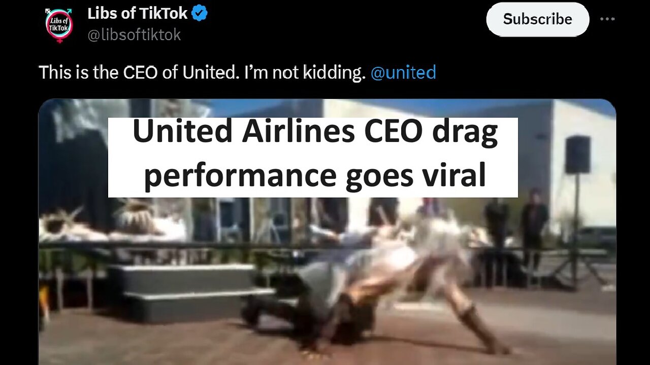 United Airlines CEO performs in drag show and goes viral