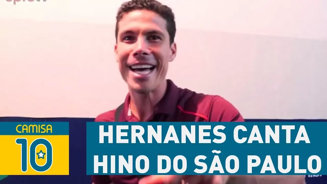 Que figura! HERNANES canta HINO do São Paulo após vitória!