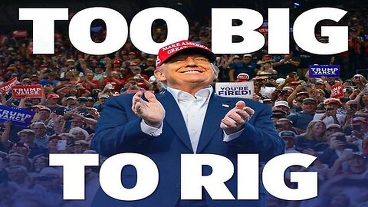 Too Big To Rig - Justice Is Coming - Trump Elected As 47th President Of The United States