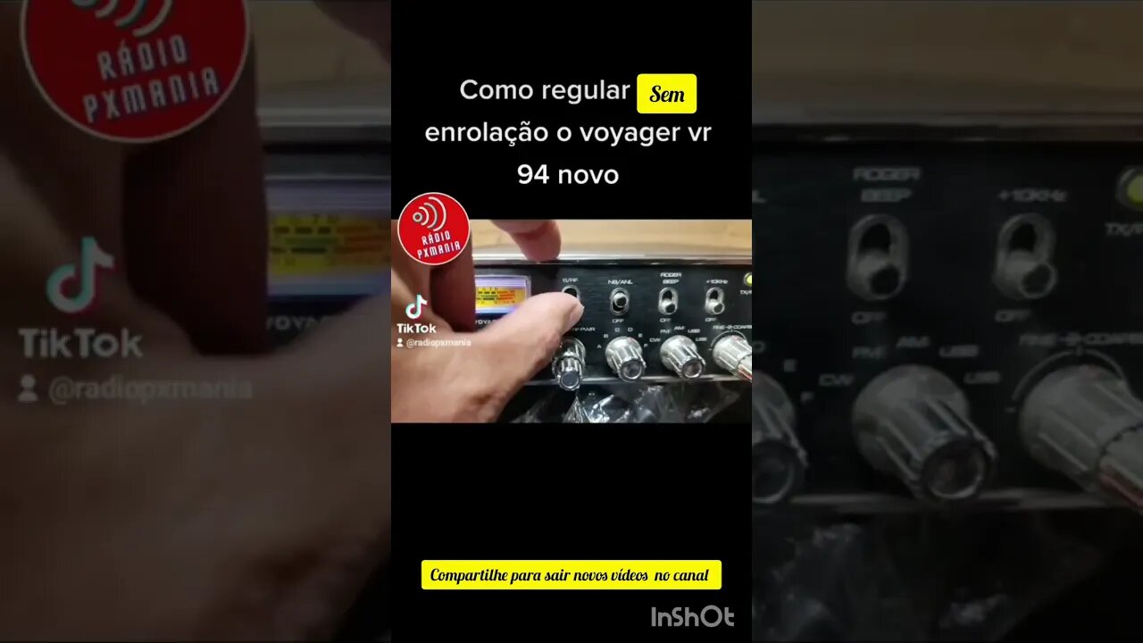 Como ajustar os botões do rádio px voyager