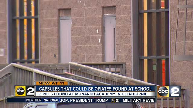 Capsules that may contain opiates found at Anne Arundel Co. school