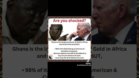 Are You Shocked? #Gold #USA #Canada #Africa #African #worldbank #IMF