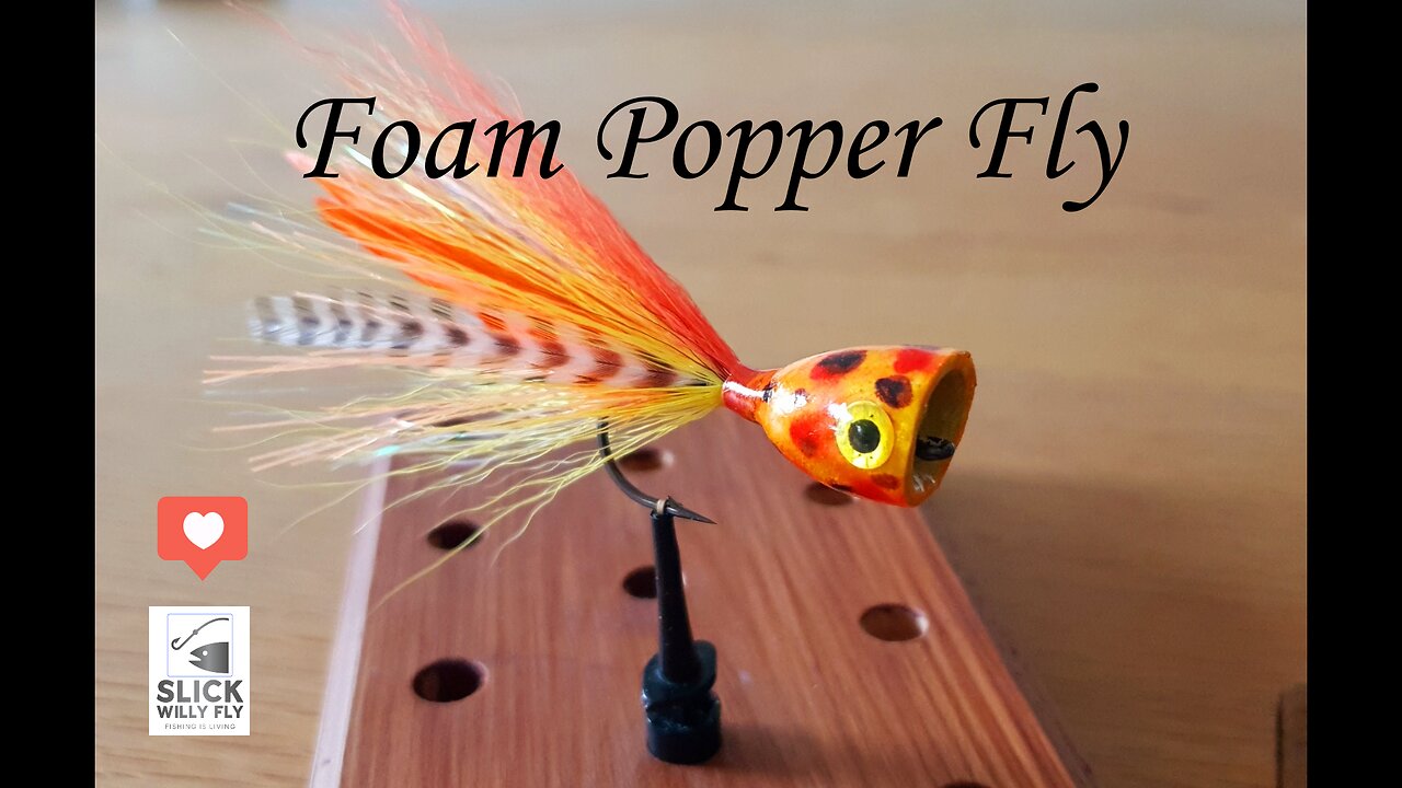 Orange Popper Fly